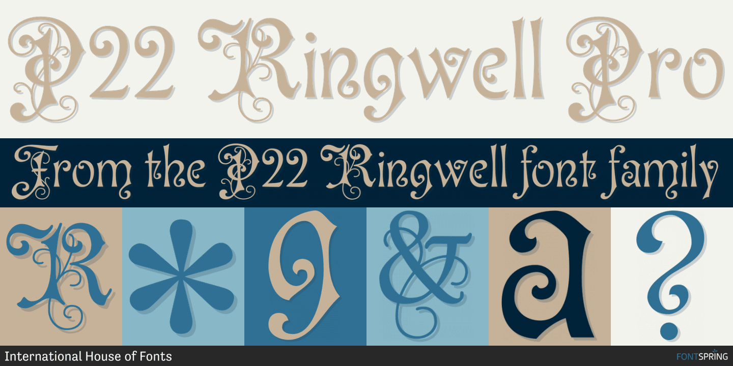 Пример шрифта P22 Ringwell #2